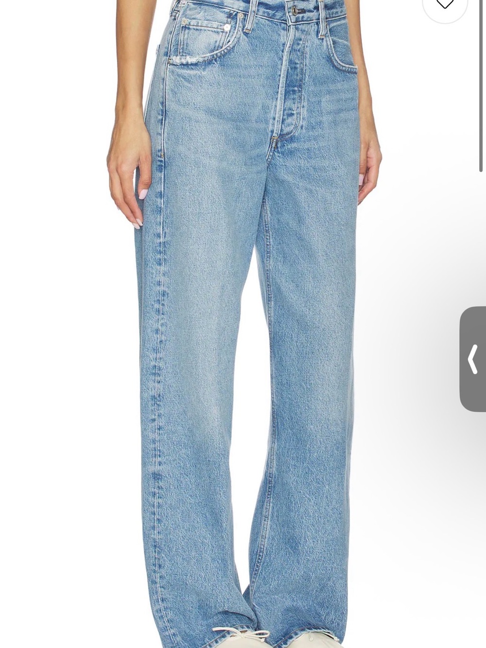 Citizens Of Humanity Ayla Light Blue Straight Leg Women's Jeans - Picture 2 of 11
